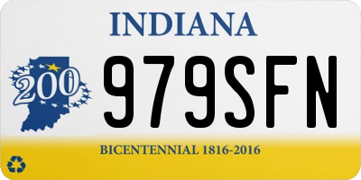 IN license plate 979SFN