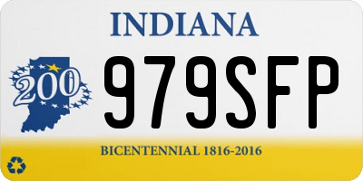 IN license plate 979SFP