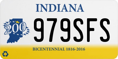 IN license plate 979SFS