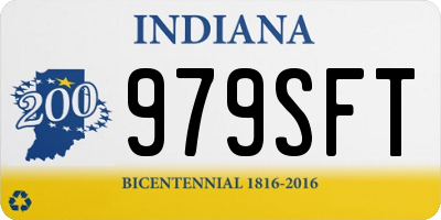 IN license plate 979SFT