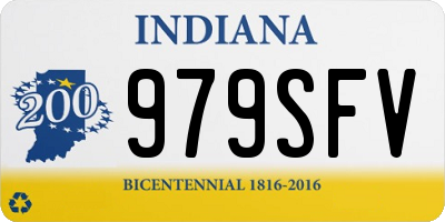 IN license plate 979SFV
