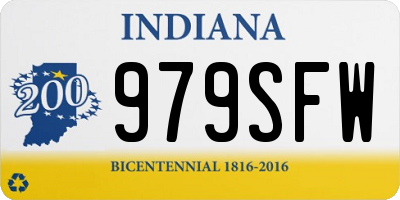IN license plate 979SFW
