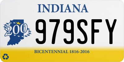 IN license plate 979SFY