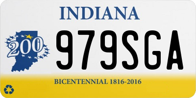 IN license plate 979SGA