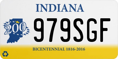 IN license plate 979SGF
