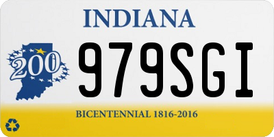 IN license plate 979SGI
