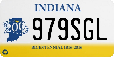 IN license plate 979SGL