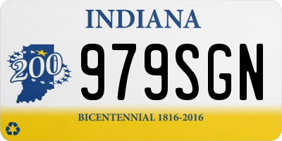 IN license plate 979SGN