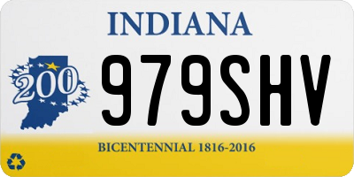 IN license plate 979SHV