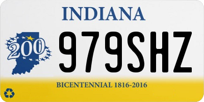 IN license plate 979SHZ