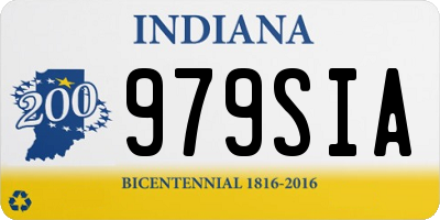 IN license plate 979SIA