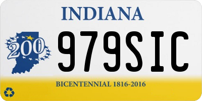 IN license plate 979SIC