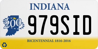 IN license plate 979SID