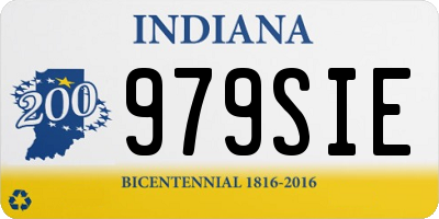 IN license plate 979SIE
