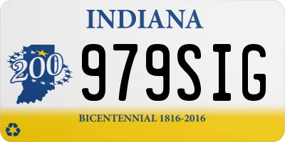IN license plate 979SIG