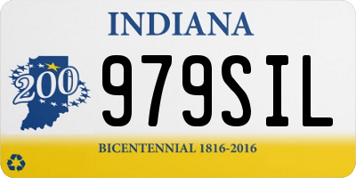 IN license plate 979SIL