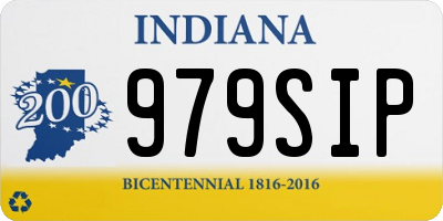 IN license plate 979SIP