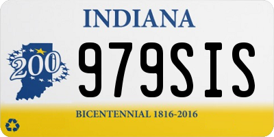 IN license plate 979SIS