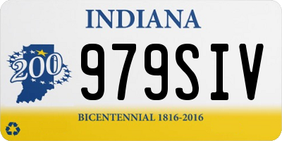 IN license plate 979SIV