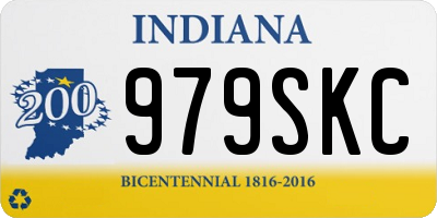 IN license plate 979SKC
