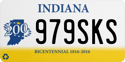 IN license plate 979SKS