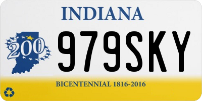 IN license plate 979SKY