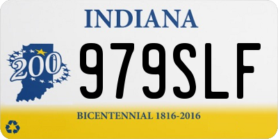 IN license plate 979SLF
