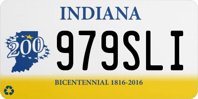 IN license plate 979SLI