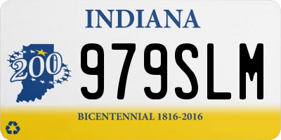 IN license plate 979SLM