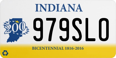 IN license plate 979SLO