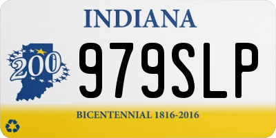 IN license plate 979SLP