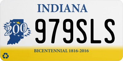 IN license plate 979SLS