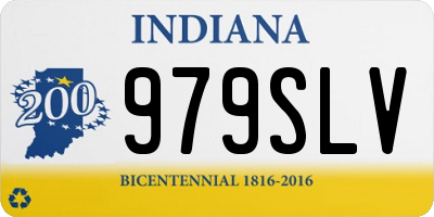 IN license plate 979SLV