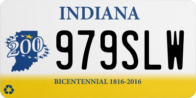 IN license plate 979SLW