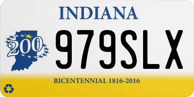 IN license plate 979SLX