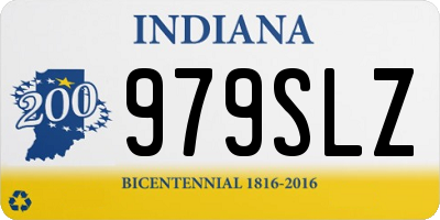 IN license plate 979SLZ