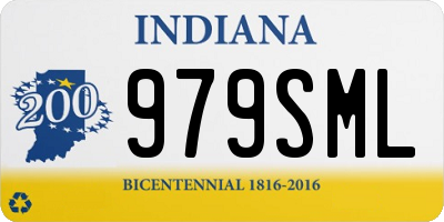 IN license plate 979SML