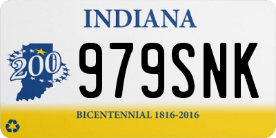 IN license plate 979SNK