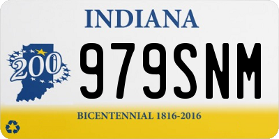 IN license plate 979SNM