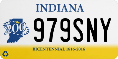 IN license plate 979SNY
