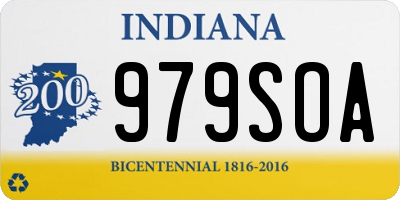 IN license plate 979SOA