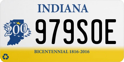 IN license plate 979SOE