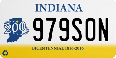 IN license plate 979SON
