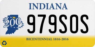 IN license plate 979SOS