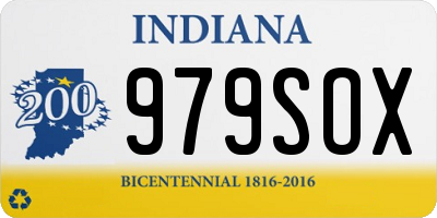 IN license plate 979SOX