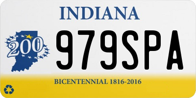 IN license plate 979SPA