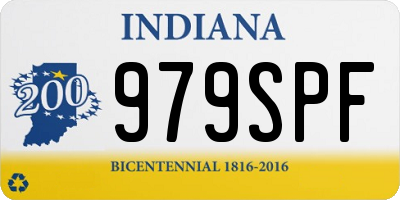 IN license plate 979SPF