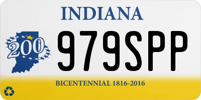 IN license plate 979SPP