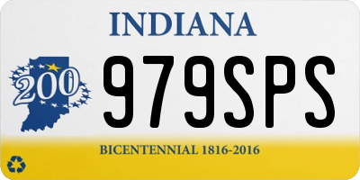 IN license plate 979SPS