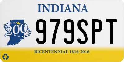 IN license plate 979SPT